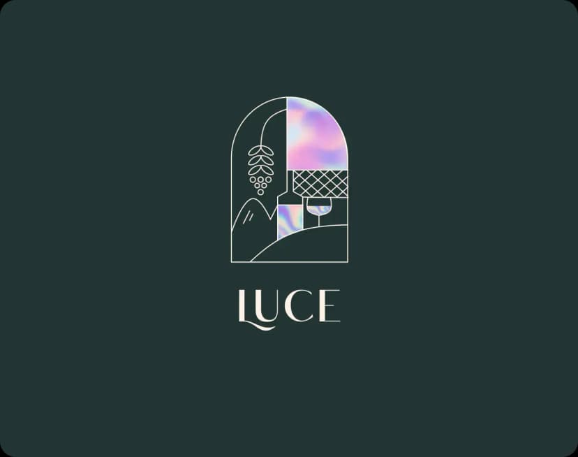 a non-mainstream logo study driven by intentional decisions.